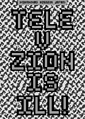 Tele-Vi-Zion Is Ill!